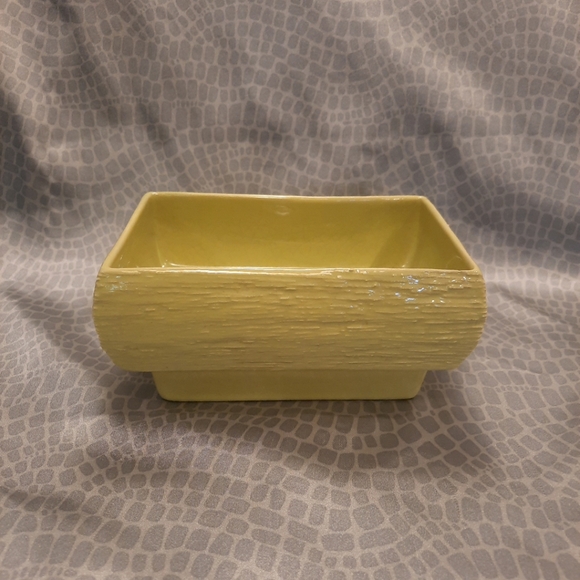 Vtg Miramar Of California Lime/Chartreuse Textured Pottery Planter 1954 #210 - Picture 2 of 9